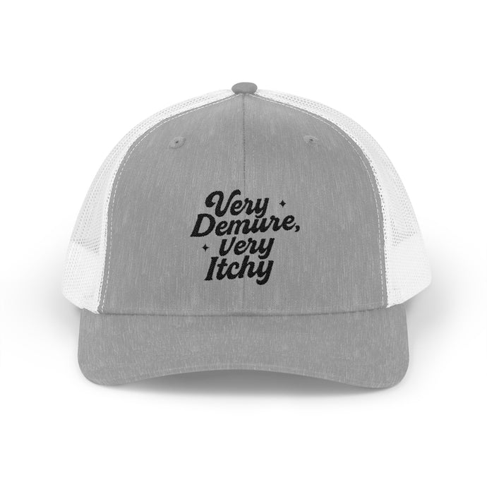 Snapback Trucker Cap: Very Demure, Very Itchy